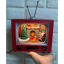 Ver imagem 4 de Enfeite Televisao Natal Papai Noel Arvore Natalina Decoraçao Musica Som LED Iluminaçao Mesa Recepçao