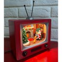 Ver imagem 6 de Enfeite Televisao Natal Papai Noel Arvore Natalina Decoraçao Musica Som LED Iluminaçao Mesa Recepçao