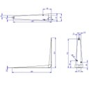 Ver imagem 2 de Kit 2 Cantoneira P/ Prateleira Aço Epóxi Preto 8 X 10" Loth
