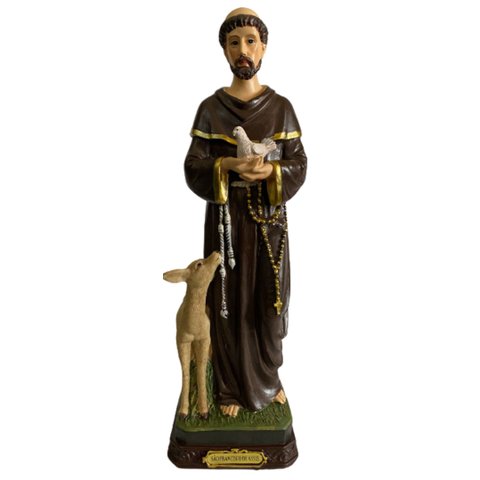 Imagem de São Francisco de Assis em Resina Especial 31 cm