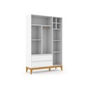 Ver imagem 2 de Guarda-roupa Matic Nature Clean 3 Portas Branco | Eco Wood
