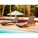 Ver mais imagens de 2 Espreguiçadeiras Bona e Mesa Grécia com Chaise Meia Lua em Alumínio - Piscina, Área, Jardim - Taba