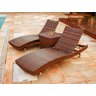 2 Espreguiçadeiras Bona e Mesa Grécia com Chaise Meia Lua em Alumínio - Piscina, Área, Jardim - Taba - 5