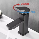 Ver imagem 3 de Torneira Banheiro Lavabo Preta Misturador Monocomando Aço Inox 304 Acabamento Fosco - Brinovar