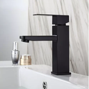 Ver imagem 2 de Torneira Banheiro Lavabo Preta Misturador Monocomando Aço Inox 304 Acabamento Fosco - Brinovar