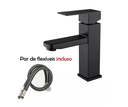 Ver imagem 5 de Torneira Banheiro Lavabo Preta Misturador Monocomando Aço Inox 304 Acabamento Fosco - Brinovar