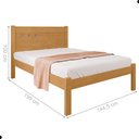 Ver imagem 2 de Cama de Casal Flex Jalés Naturalle Off White