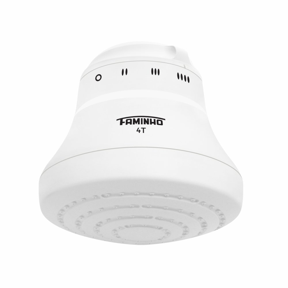 Chuveiro Ducha Elétrico Faminho Branco com Braço 4t Fame:220v 6800w - 2