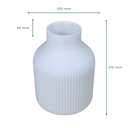 Ver imagem 2 de Vaso Decorativo Ondulado Naidex Home - Branco