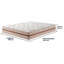 Ver imagem 4 de Cama Box Bege e Colchão Classic 26 Cm Molas Ensacadas King Anjos