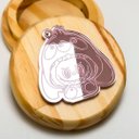 Ver imagem 1 de Kit 05 Chaveiros Acrílico Espelhado 5,4cm:bc-0017