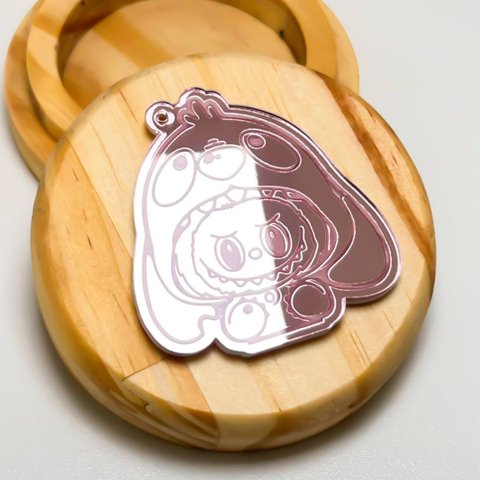 Kit 05 Chaveiros Acrílico Espelhado 5,4cm:bc-0017