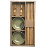Kit De Hashi De Melamina E Bambu 6 Peças - 1