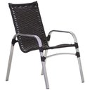 Ver imagem 4 de Kit 4 Cadeiras e Mesa 2 Espreguiçadeiras 1 Chaise Alumínio Trama