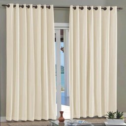 Cortina Para Sala Quarto Pratika Slim 2,4M X 1,6M - Marfim - 1