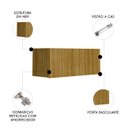 Ver imagem 3 de Armário de Cozinha Aéreo 80cm 1 Porta Minsk K02 Freijó - Mpozenato