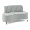Ver imagem 7 de Sofá Living Decorativo 2 Lugares 1,35M Katara Cinza Claro Veludo G33 - Gran Belo