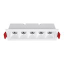 Ver imagem 2 de Spot Luminária LED 10W Embutir Dotlight 5 Fachos de 15° Luz Quente Luminatti ST3281-Branco