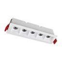 Ver imagem 1 de Spot Luminária LED 10W Embutir Dotlight 5 Fachos de 15° Luz Quente Luminatti ST3281-Branco