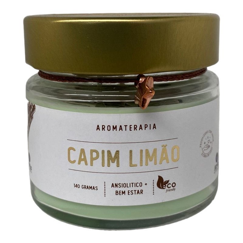 Vela Perfumada Capim Limão Atria Aromática Indiana 140g