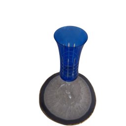 Taça P/champanhe Bohemia Grace Lap. Cristal 190ml A25cm Azul - 3