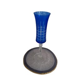 Taça P/champanhe Bohemia Grace Lap. Cristal 190ml A25cm Azul - 2