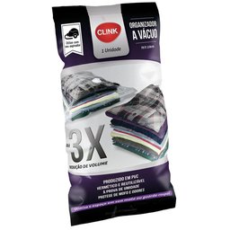 ORGANIZADOR A VACUO PARA VIAGEM PLASTICO 70X110CM - CLINK - 1