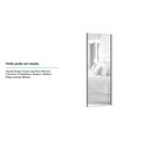 Ver imagem 2 de Porta de Correr Individual 80cm com Espelho, Puxador Inox e Kit Ferragem Prime Luciane