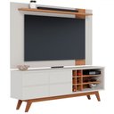 Ver imagem 2 de Rack com Painel para Tv até 70 Polegadas Light 2 Portas 3 Prateleiras Off White Matte/freijó - Pnr M