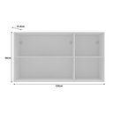 Ver imagem 3 de Armário Aéreo 120cm Portas de Vidro Reflecta Cozinha Aurora Cor:branco