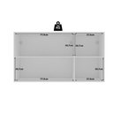 Ver imagem 4 de Armário Aéreo 120cm Portas de Vidro Reflecta Cozinha Aurora Cor:branco