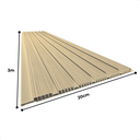 Ver imagem 5 de Kit 3 Painel Ripado 3d 20cm X 3m Decorativo