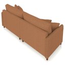 Ver imagem 6 de Sofá 3 Lugares Living 232cm Pé Madeira Zoe Linho Terracota Z08 - Mpozenato