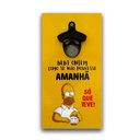 Ver imagem 1 de Abridor Garrafas Parede Homer Simpson Mdf com Imã 25x13 Cm