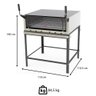Kit Forno Refratário Progás em Inox a Gás Prp-900 G2 + Grade do Forno Refratário - 3