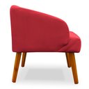 Ver imagem 5 de Poltrona Decorativa Virgínia Veludo Vermelho - Montanaris Decor Md Montanaris Decor