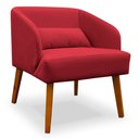 Ver imagem 1 de Poltrona Decorativa Virgínia Veludo Vermelho - Montanaris Decor Md Montanaris Decor