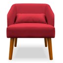Ver imagem 2 de Poltrona Decorativa Virgínia Veludo Vermelho - Montanaris Decor Md Montanaris Decor