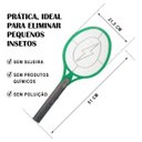 Ver imagem 3 de Raquete Elétrica Recarregável Bivolt Mata Insetos Pernilongo - Fix