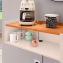 Ver imagem 6 de Aparador Parede Classic 90 Cm Mesa Café Nicho Multiuso Decoração Escritório Hall Entrada Sala -