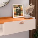 Ver imagem 7 de Aparador Parede Classic 90 Cm Mesa Café Nicho Multiuso Decoração Escritório Hall Entrada Sala -