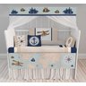 Kit Berço navio mar mapa para quarto de bebê menino KT26 - 1