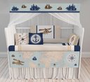 Ver imagem 1 de Kit Berço navio mar mapa para quarto de bebê menino KT26