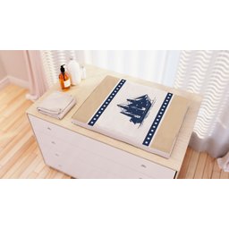 Kit Berço navio mar mapa para quarto de bebê menino KT26 - 2