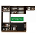 Ver imagem 5 de Armário de Cozinha Completa 290cm Rustic/Preto/Rustic Safira Madesa 14