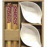 Kit Hashi Jogo Utensílios Jantar Oriental 6 Peças para Comida Japonesa - 3