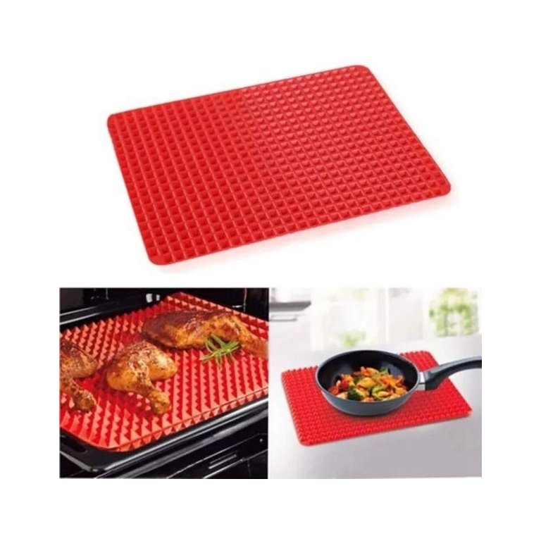 Tapete Forno Culinário Silicone Grelha Churrasco Micro-Ondas - Wincy