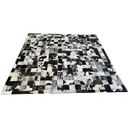 Ver imagem 1 de Tapete de couro marrom café malhado 2,00x2,00 c/b peça 10x10