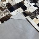 Ver imagem 3 de Tapete de couro marrom café malhado 2,00x2,00 c/b peça 10x10