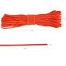 Corda Sobrevivência 39Kg Paracord 425 libras Laranja Cítrico Natureza Aventura 10 Metros Resistente  - 3